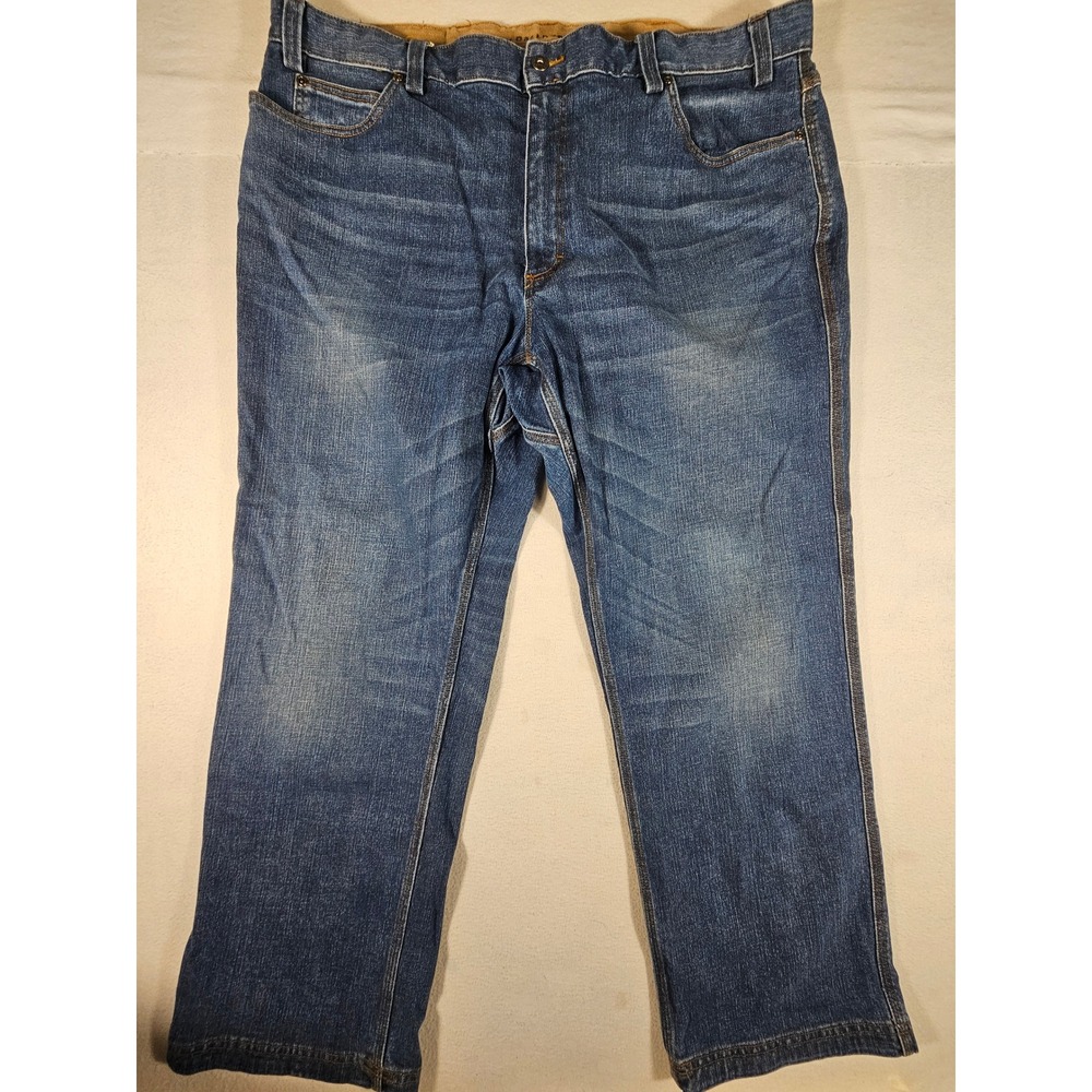 Duluth Trading Co Flex Ballroom Jeans Mens 44x30 Relaxed Fit Blue Denim 3237-69